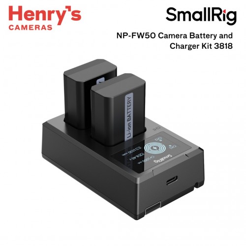 SmallRig NP-FW50 Camera Battery and Charger Kit - 3818