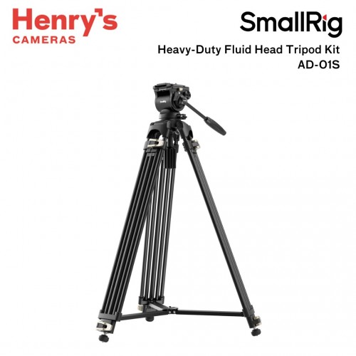 SmallRig Heavy-Duty Fluid Head Tripod Kit AD-01S - 4686