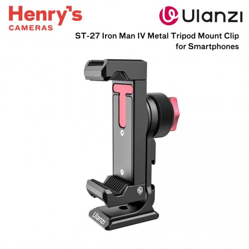 Ulanzi ST-27 Iron Man IV Metal Tripod Mount Clip for Smartphones